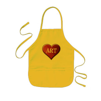 I Love Art Kids Apron