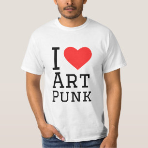 I love art punk square sticker T-Shirt