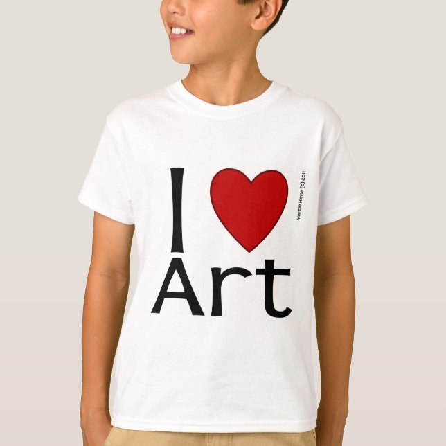 I Love Art T-Shirt (Front)