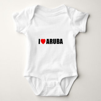 I Love Aruba Baby Bodysuit