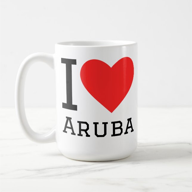 I love Aruba  Coffee Mug (Left)