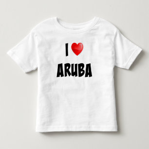 "I Love Aruba" custom designed clothing Toddler T-Shirt