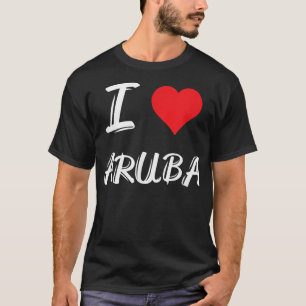 I Love Aruba Funny Beach Vacation T-Shirt