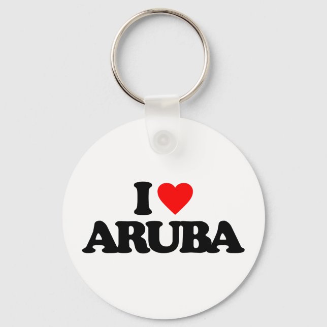 I LOVE ARUBA KEY RING (Front)