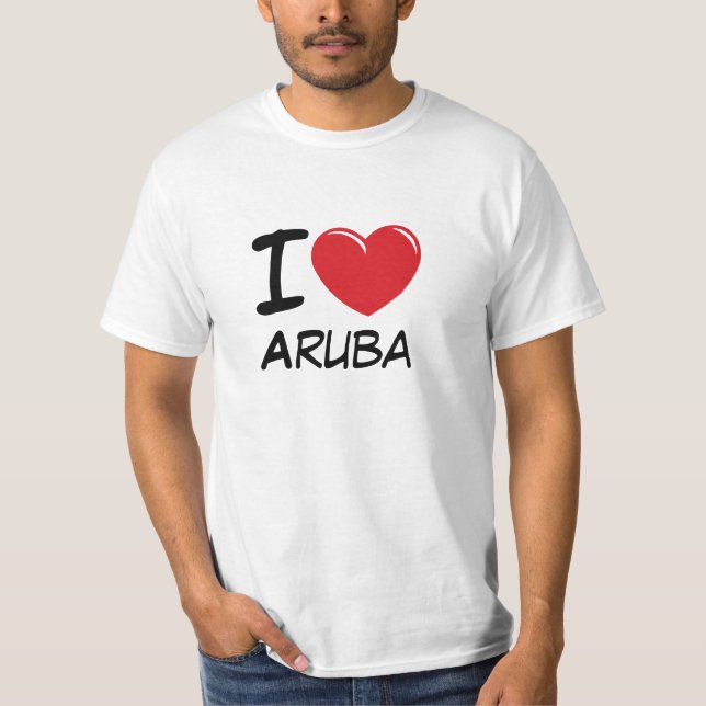 I Love Aruba T-Shirt (Front)