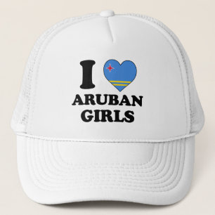 I love Aruban Trucker Hat
