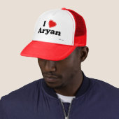I Love Aryan Trucker Hat (In Situ)