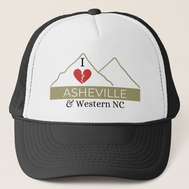 I Love Asheville Trucker Hat (Front)