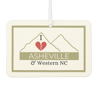 I Love Asheville & Western NC Air Freshener