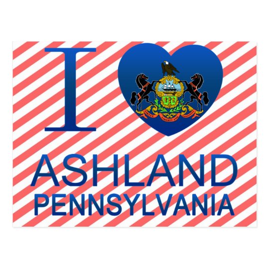 I Love Ashland, PA Postcard