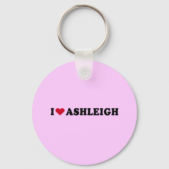 I LOVE ASHLEIGH KEY RING (Front)