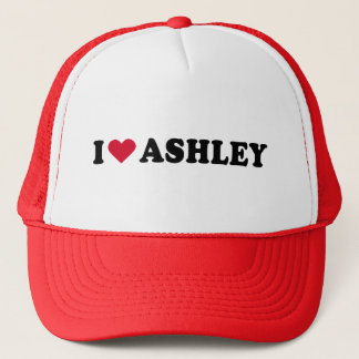 I LOVE ASHLEY TRUCKER HAT