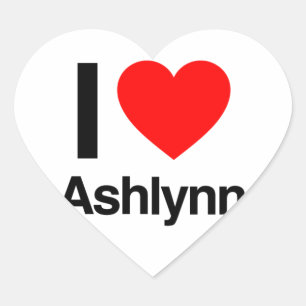 i love ashlynn heart sticker
