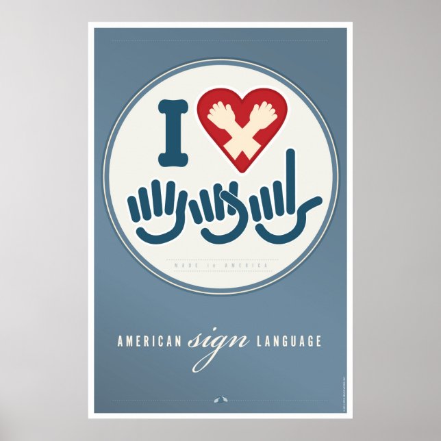 I LOVE ASL. POSTER (Front)