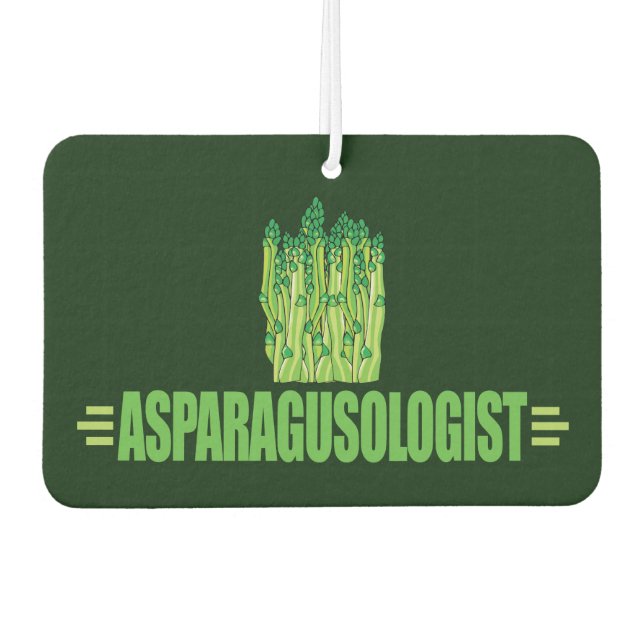 I Love Asparagus Car Air Freshener (Front)