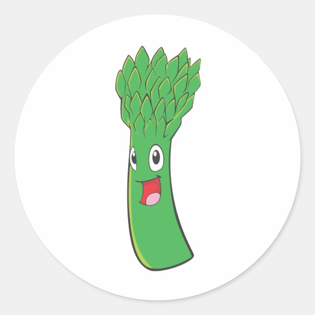 I Love Asparagus Classic Round Sticker (Front)