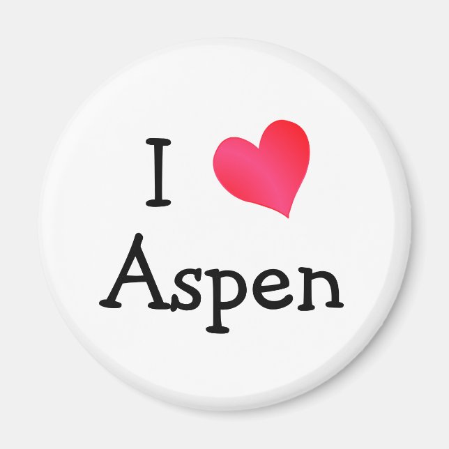 I Love Aspen Magnet (Front)