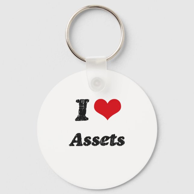 I Love Assets Key Ring (Front)