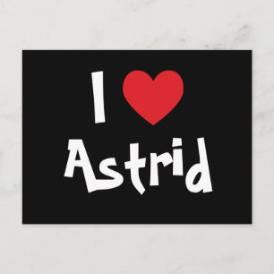 I Love Astrid Postcard