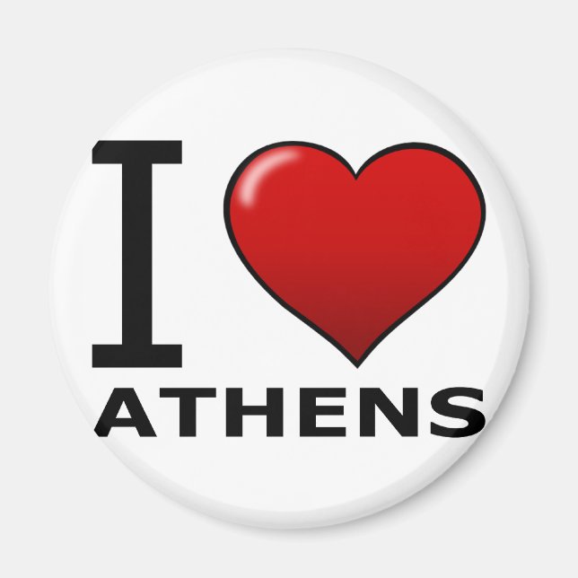 I LOVE ATHENS,GA - GEORGIA MAGNET (Front)