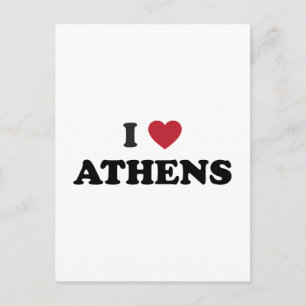 I Love Athens Georgia Postcard