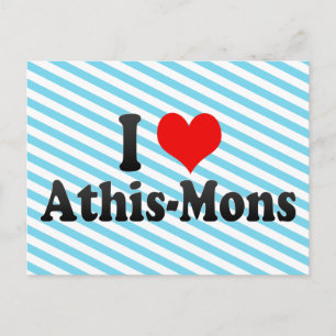 I Love Athis-Mons, France Postcard
