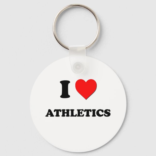 I Love Athletics Key Ring (Front)