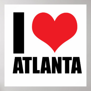 I love Atlanta usa Poster