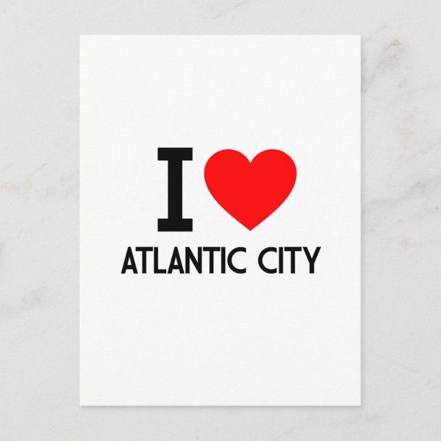 I Love Atlantic City Postcard (Front)