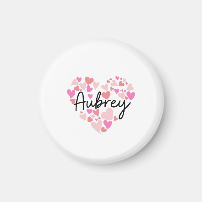 I love Aubrey Magnet (Front)