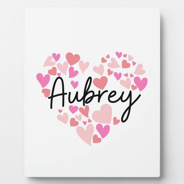 I love Aubrey Plaque (Front)