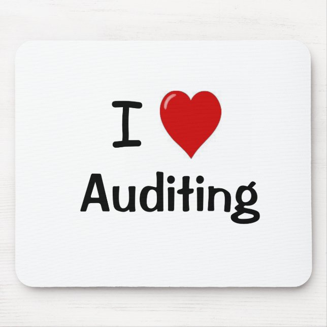 I Love Auditing - I Heart Auditing Mouse Mat (Front)