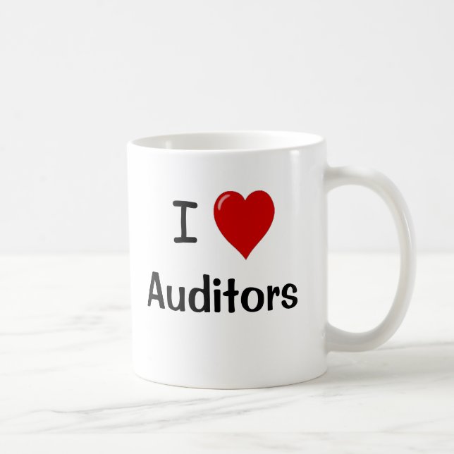 I Love Auditors - I Heart Auditors Coffee Mug (Right)
