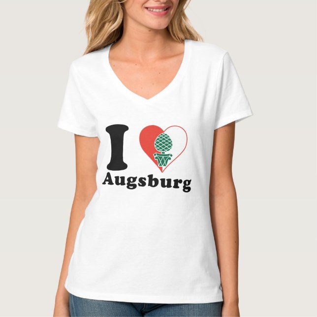 I love Augsburg T-Shirt (Front)