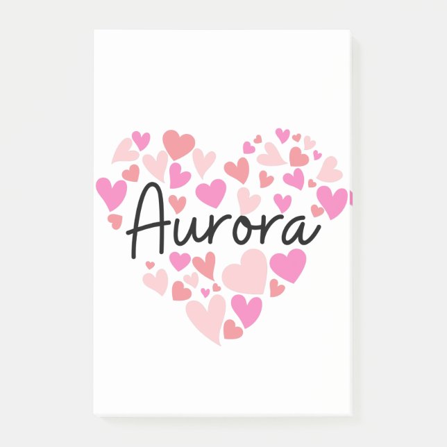 I love Aurora Post-it Notes (Front)