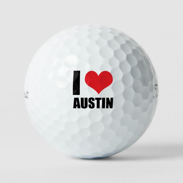 I love Austin Golf Balls (Front)