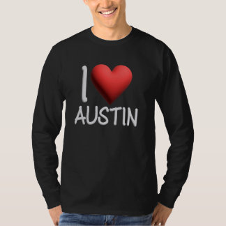 I Love Austin Name Personalised Men Guy BFF Friend T-Shirt