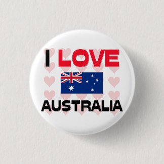 I Love Australia 3 Cm Round Badge
