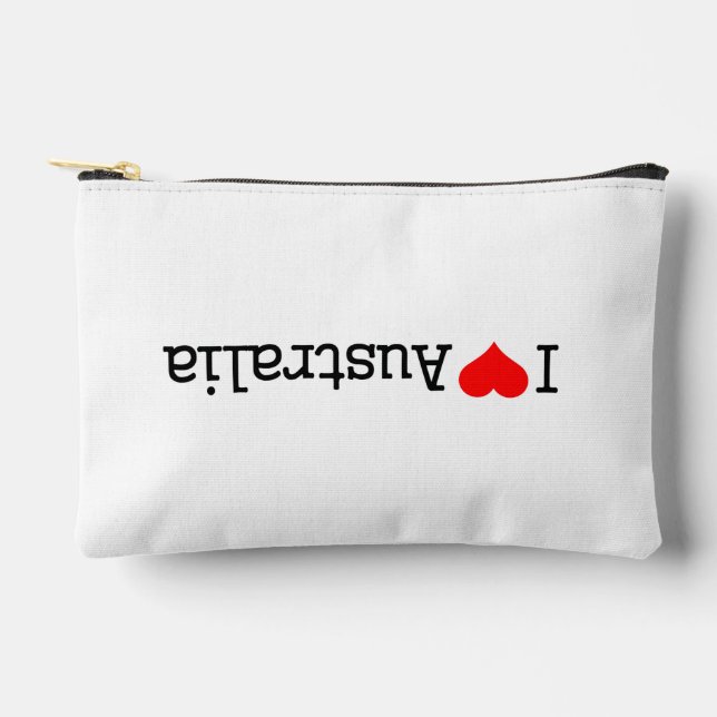 I Love Australia Accessory Pouch (Front)