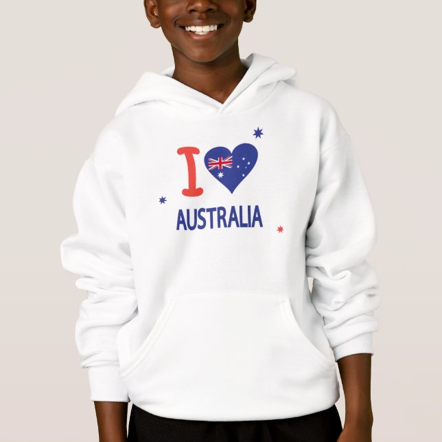 I LOVE AUSTRALIA Happy Australia Day 26th January (Front)