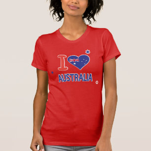 I LOVE AUSTRALIA Happy Australia Day 26th January T-Shirt