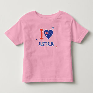 I LOVE AUSTRALIA Happy Australia Day 26th January Toddler T-Shirt