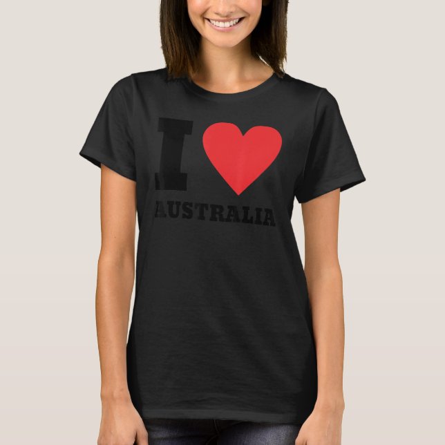 I Love Australia I Heart Australia Family Travel A T-Shirt (Front)
