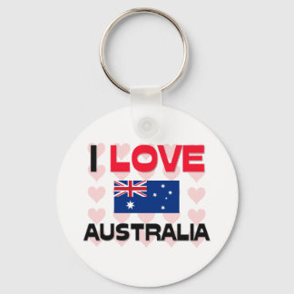 I Love Australia Key Ring