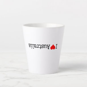I Love Australia Latte Mug