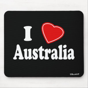 I Love Australia Mouse Mat