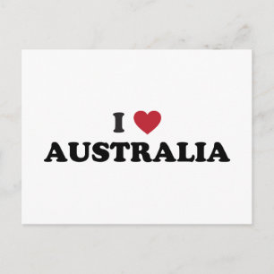 I Love Australia Postcard