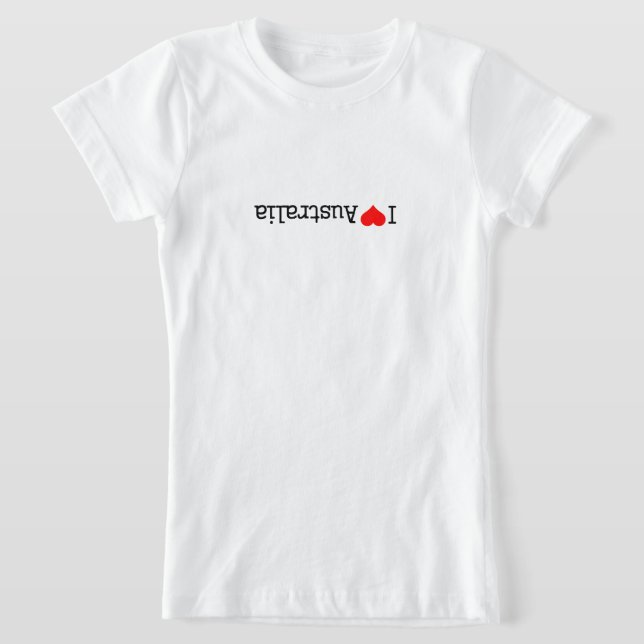 I Love Australia T-Shirt (Laydown)