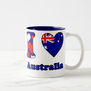 I love Australia Two-Tone Coffee Mug