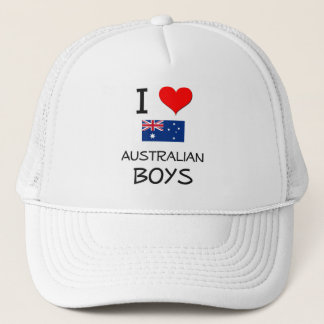 I Love Australian Boys Trucker Hat